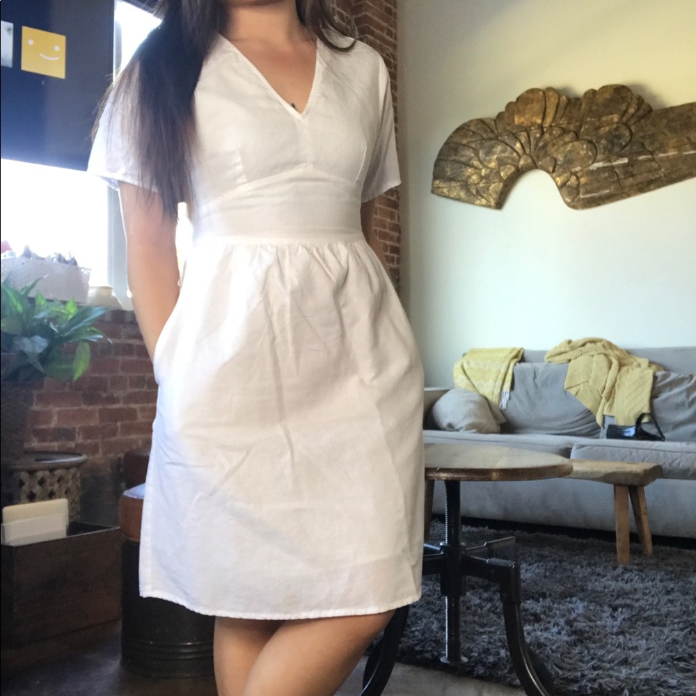 Gap White Linen Dress